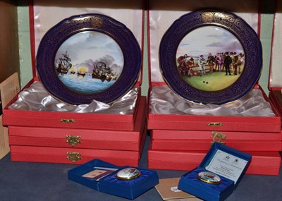 Lot 192 - Collection of Spode limited edition collectors' plates, original boxes and two Halcyon Days limited