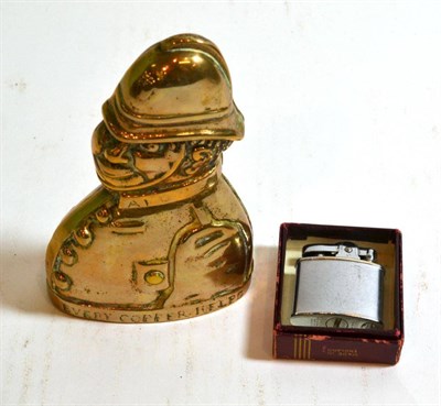 Lot 224 - Ronson lighter and a police moneybox