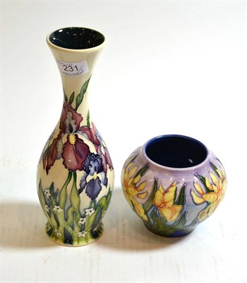 Lot 231 - A Moorcroft Duet 81/10 vase, impressed and painted marks, (second), and another modern...