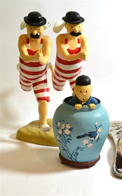 Lot 241 - Two Tintin character models