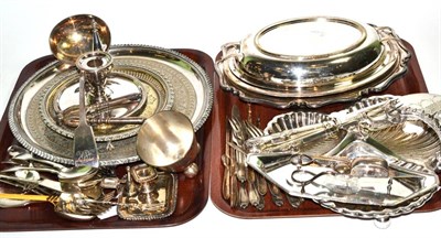 Lot 246 - A collection of silver plated wares, 19th and 20th century, including Sheffield examples (on...