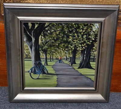 Lot 285 - Oil on panel 'In the Shadow of the Tour' by Clare Baxter