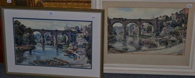 Lot 286 - Two watercolours, Knaresborough, by Walter Horswell