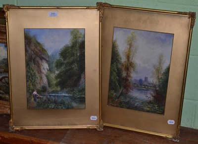 Lot 295 - A pair of watercolours, signed John Thorley