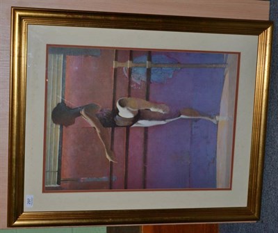 Lot 297 - A Contemporary print, label to the reverse inscribed 'Royal Ballet Student II Heindel'