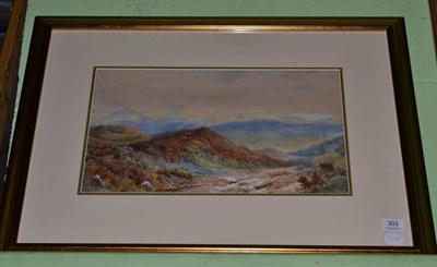 Lot 303 - A watercolour signed H Donald Smith (Helen), depicting a landscape hill scene