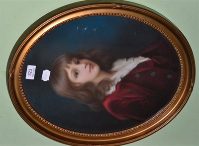 Lot 323 - Alexander the 10th Duke of Hamilton as a boy, after Reynolds, by E Eyres, in pastels