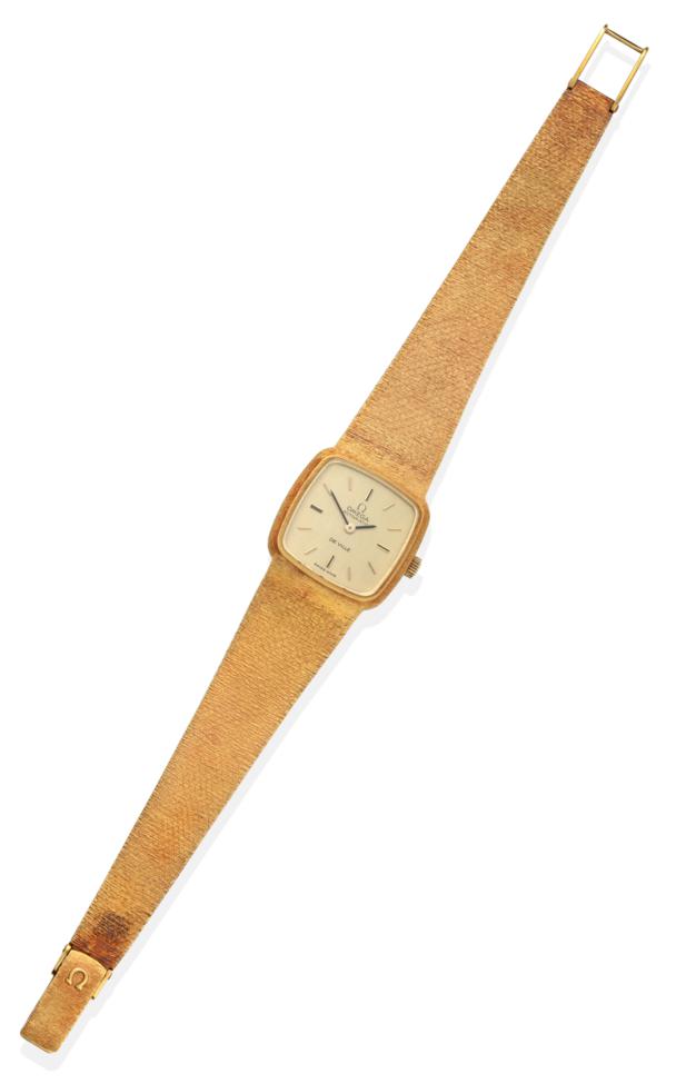 Lot 162 - A Lady's 18ct Gold Automatic Wristwatch, signed Omega, model: De Ville, 1972, (calibre 661)...
