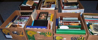 Lot 1104 - Seven boxes of books; 20th century literature, reference, gardening, plants, railways,...