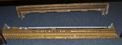 Lot 1105 - Two gilt pelmets