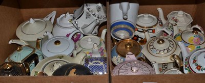 Lot 1143 - A large accumulation of teapots, chamber pots etc (in five boxes)