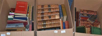 Lot 1146 - Three boxes of miscellaneous books, most late 19th or early 20th century, literature, history....