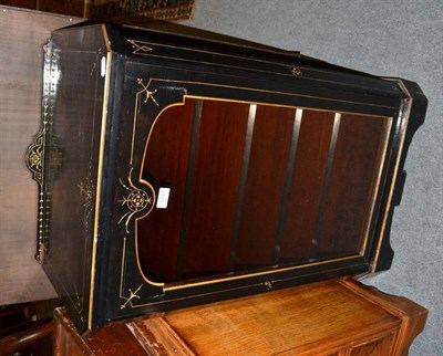 Lot 1187 - Victorian ebonised music cabinet