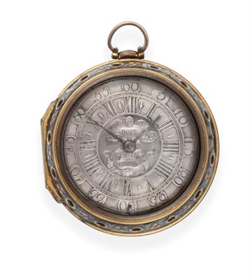 Lot 176 - A Pair Cased Repeating Verge Pocket Watch, signed Sam Hope, London, circa 1730, gilt fusee movement