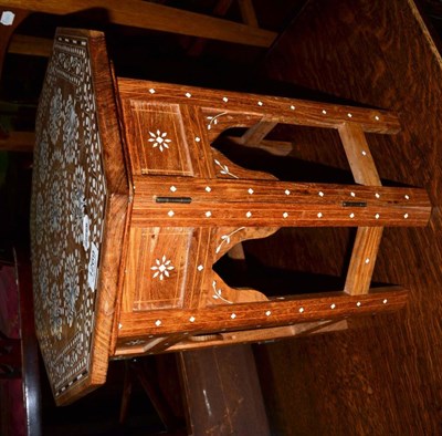 Lot 1269 - Inlaid occasional table