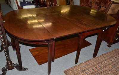 Lot 1295 - George III mahogany dining table