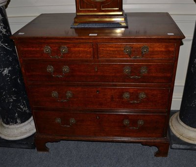 Lot 1313 - Georgian oak chest of drawers