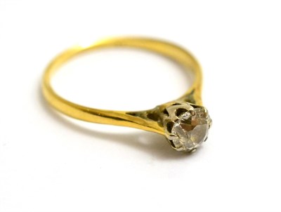 Lot 115 - A diamond solitaire ring, estimated diamond weight 0.60 carat approximately