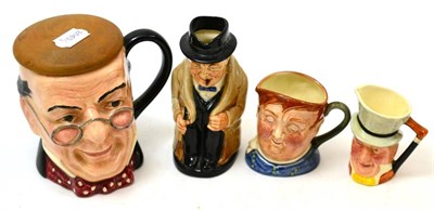 Lot 209 - A group of four Toby jugs including a Royal Doulton Winston Churchill