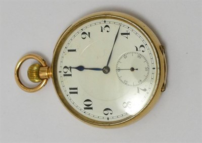 Lot 281 - A 9ct gold pocket watch