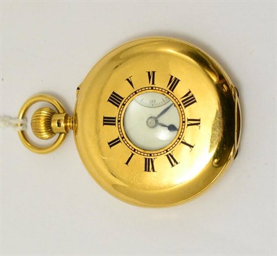 Lot 285 - An 18ct gold half hunter pocket watch, signed C Frodsham, 115, New Bond Street, London, 1911, lever