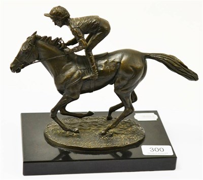 Lot 300 - David Cornell (b1935) limited edition bronze of Lester Piggott on Nijinsky signed and dated 1985 on