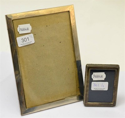 Lot 301 - Two silver mounted photograph frames