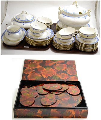 Lot 367 - A Royal Crown Derby Grenville dinner service for eight (forty seven pieces) and a set of...