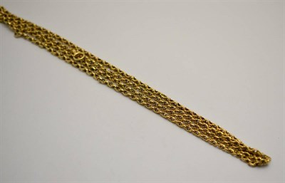 Lot 383 - A guard chain, applied plaque '9C'