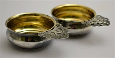 Lot 456 - A pair of silver wine tasters