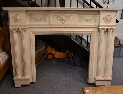 Lot 1003 - Painted fire place