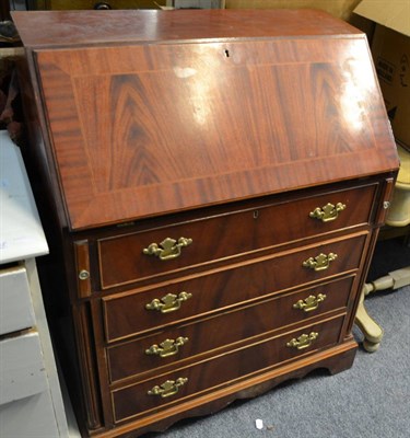 Lot 1011 - Painted dressing table bureau and a Japanese collectors cabinet (a.f.)