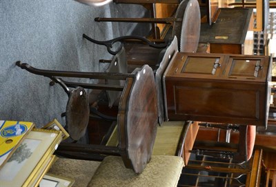 Lot 1038 - Three occasional tables and a pot cupboard