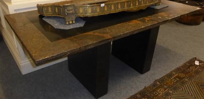 Lot 1088 - Modern marble dining table