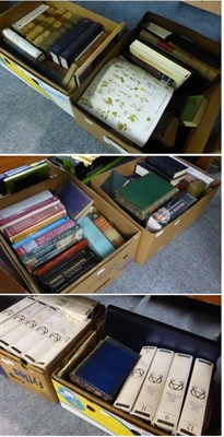 Lot 1102 - Six boxes of reference books including history, bindings, etc