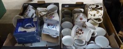 Lot 1115 - A group of Royal commemorative mugs including one designed by Richard Guyatt (two boxes)