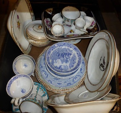 Lot 1130 - A collection 19th century tea and dessert wares