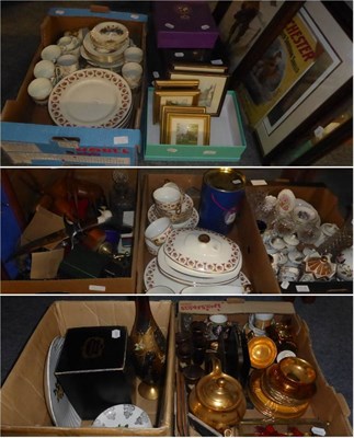 Lot 1132 - Decorative ceramics, glass, plated ware, pictures and prints (qty)