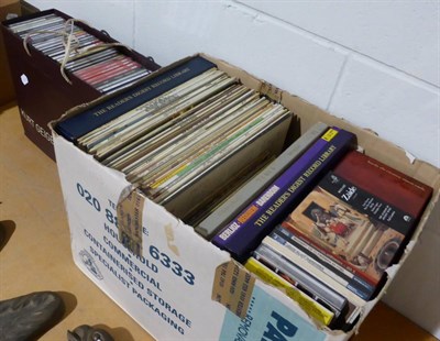 Lot 1143 - A quantity of LP's and CD's (two boxes)