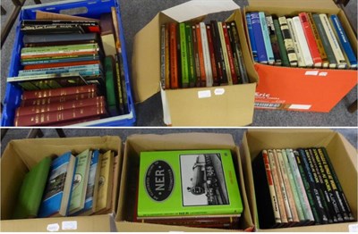 Lot 1152 - Six boxes of books relating to railways