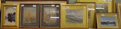 Lot 1166 - B W Walker 'Tenby', signed and dated 1902, watercolour, together with a further watercolour of...