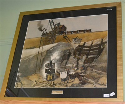 Lot 1189 - Josef Daccislowas? (20th century) Industrial scene, print