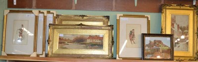 Lot 1190 - Three watercolours by J G Sykes, four watercolours by Charles Beatson and a watercolour of Mont...