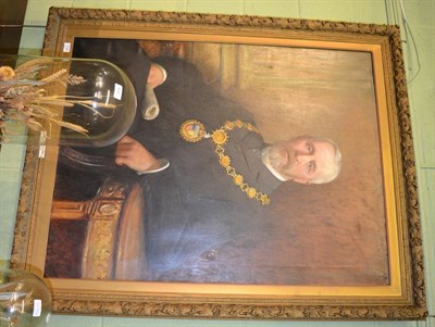 Lot 1196 - John Dalzell Kenworthy (1858-1954) a portrait of Councillor Thomas Iredale (Mayor of Wokington...