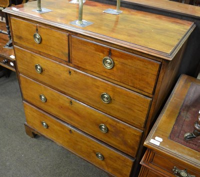 Lot 1229 - A 19th century mahogany four height chest of drawers