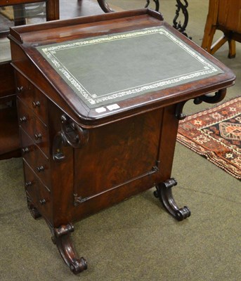 Lot 1235 - An early Victorian mahogany Davenport