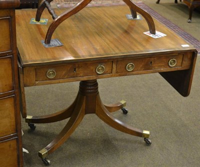 Lot 1287 - Mahogany drop leaf sofa table