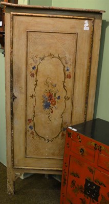 Lot 1314 - A 19th century painted corner cupboard