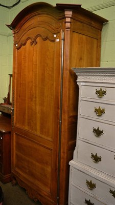 Lot 1318 - A 19th century French cherrywood food cupboard