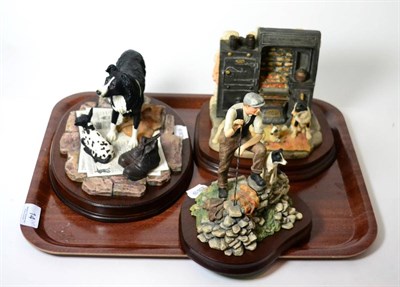 Lot 14 - Border Fine Arts figures including: 'Time for Reflection', 'Auld Hemp' and 'In from the Cold',...